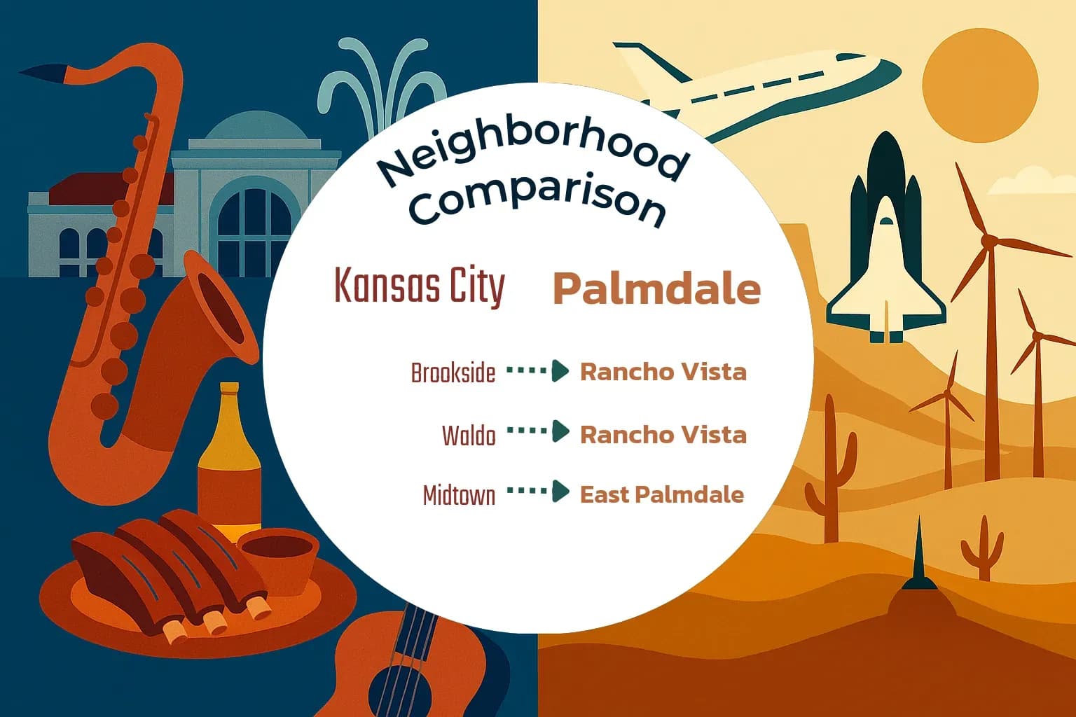 Kansas City vs Palmdale Neighborhood Comparison