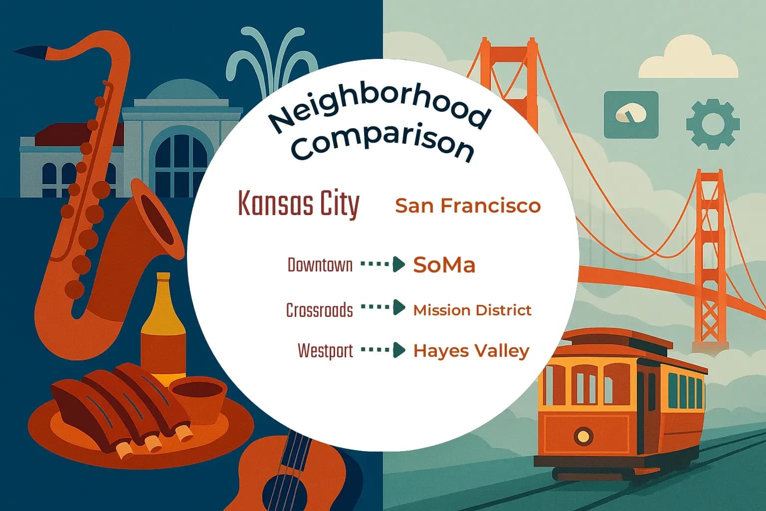 Kansas City vs San Francisco Neighborhood Comparison