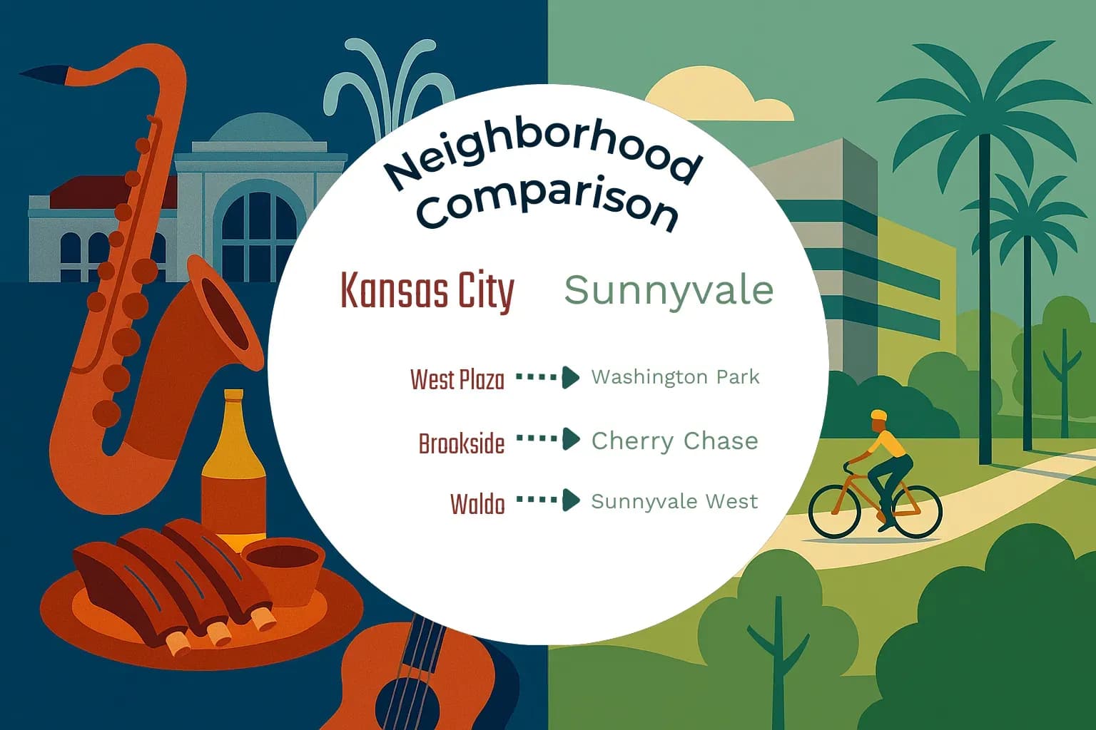 Kansas City vs Sunnyvale Neighborhood Comparison