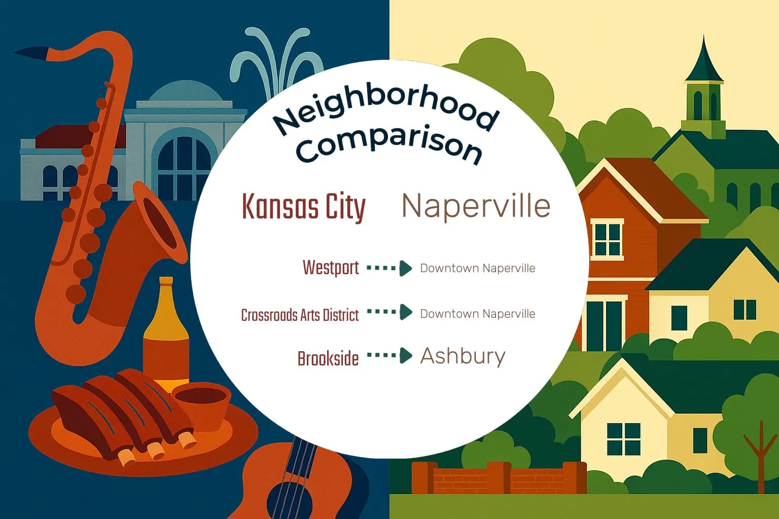 Kansas City vs Naperville Neighborhood Comparison