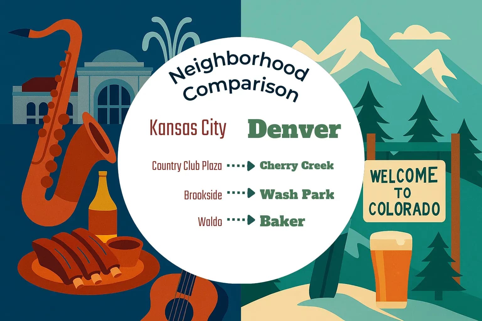 Kansas City vs Denver Neighborhood Comparison