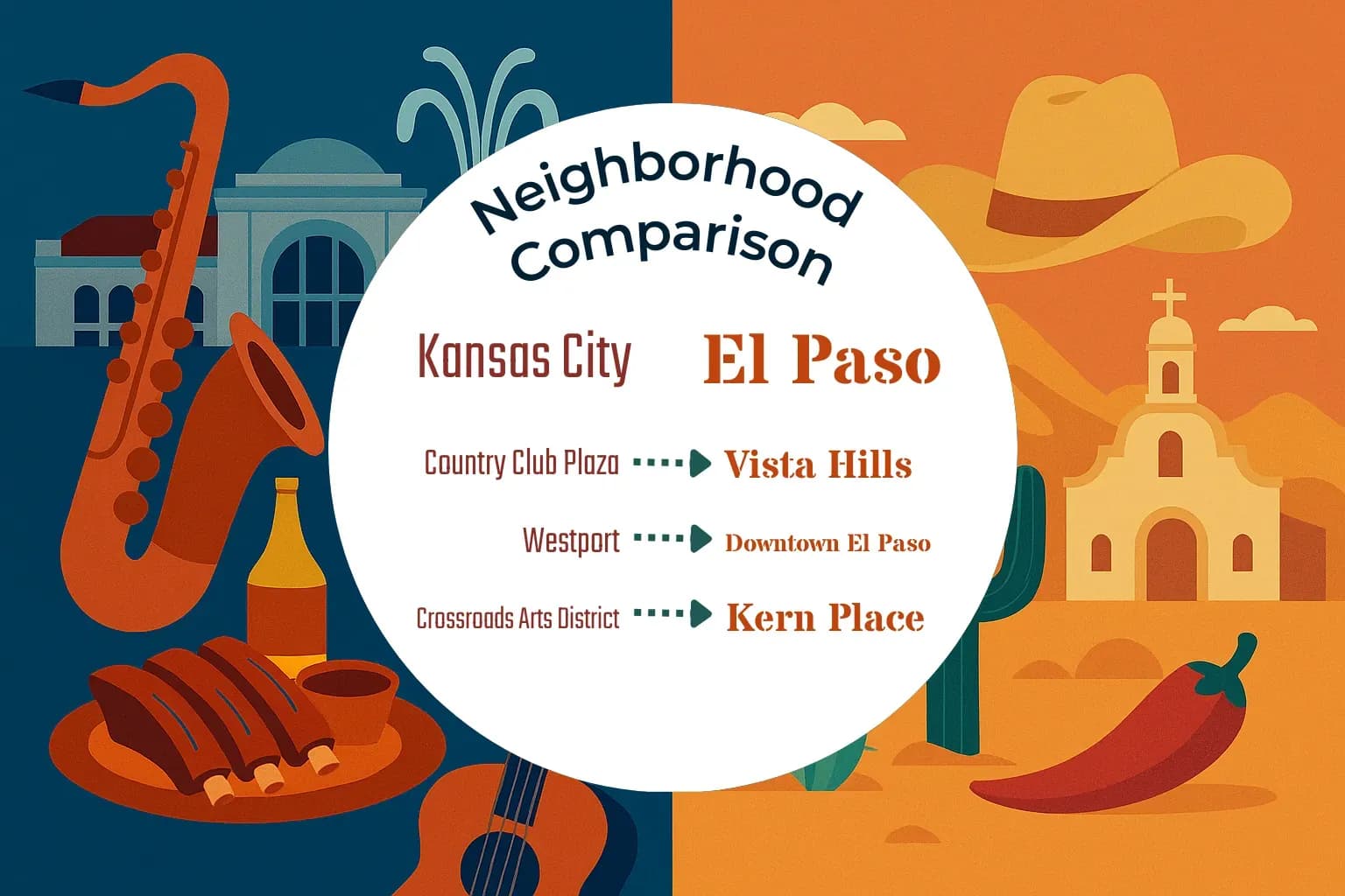Kansas City vs El Paso Neighborhood Comparison