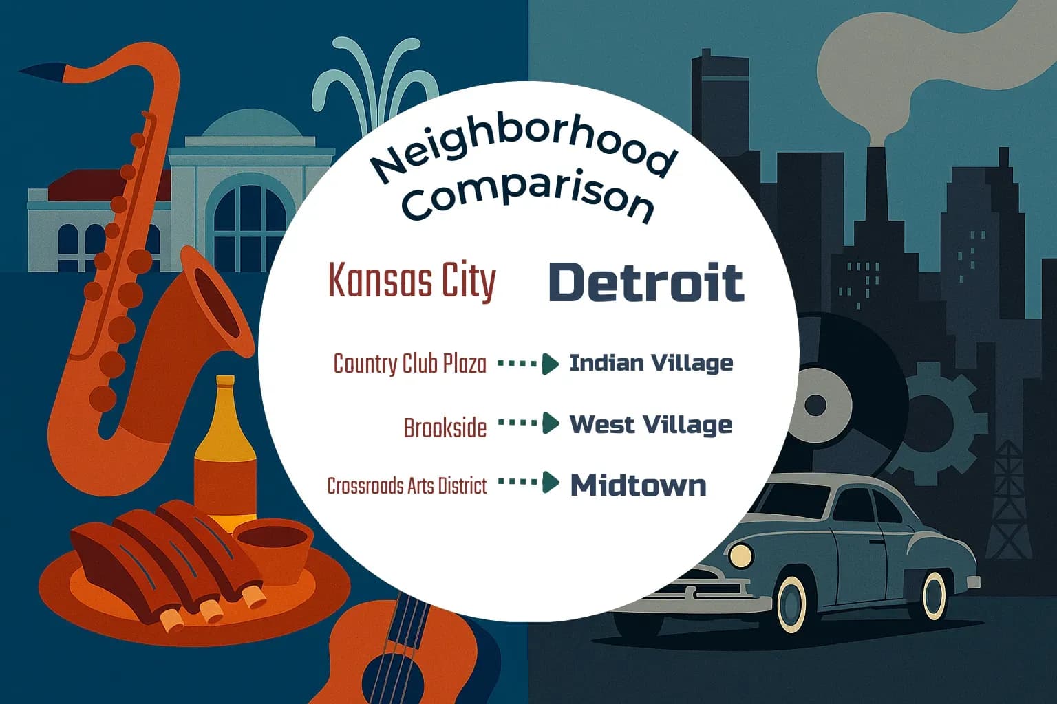 Kansas City vs Detroit Neighborhood Comparison