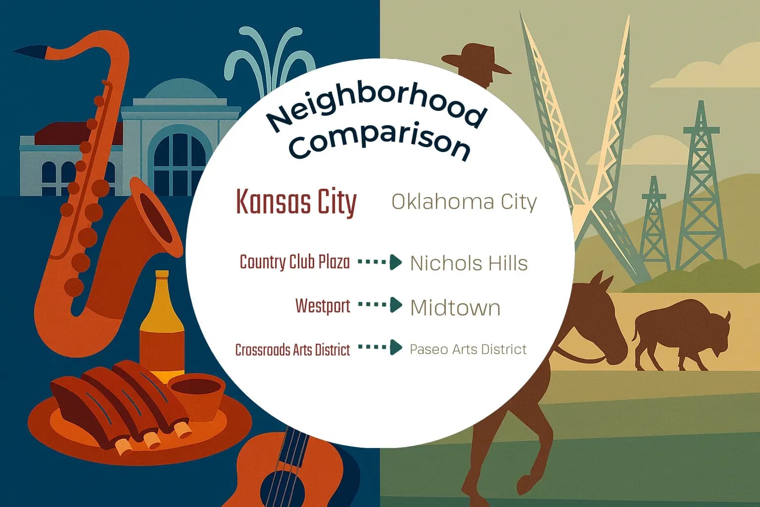 Kansas City vs Oklahoma City Neighborhood Comparison