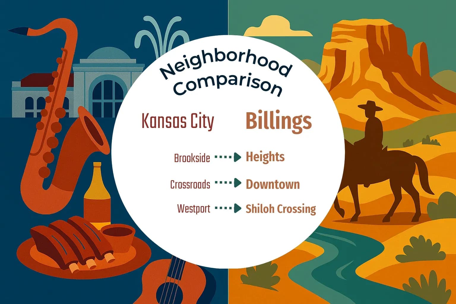 Kansas City vs Billings Neighborhood Comparison