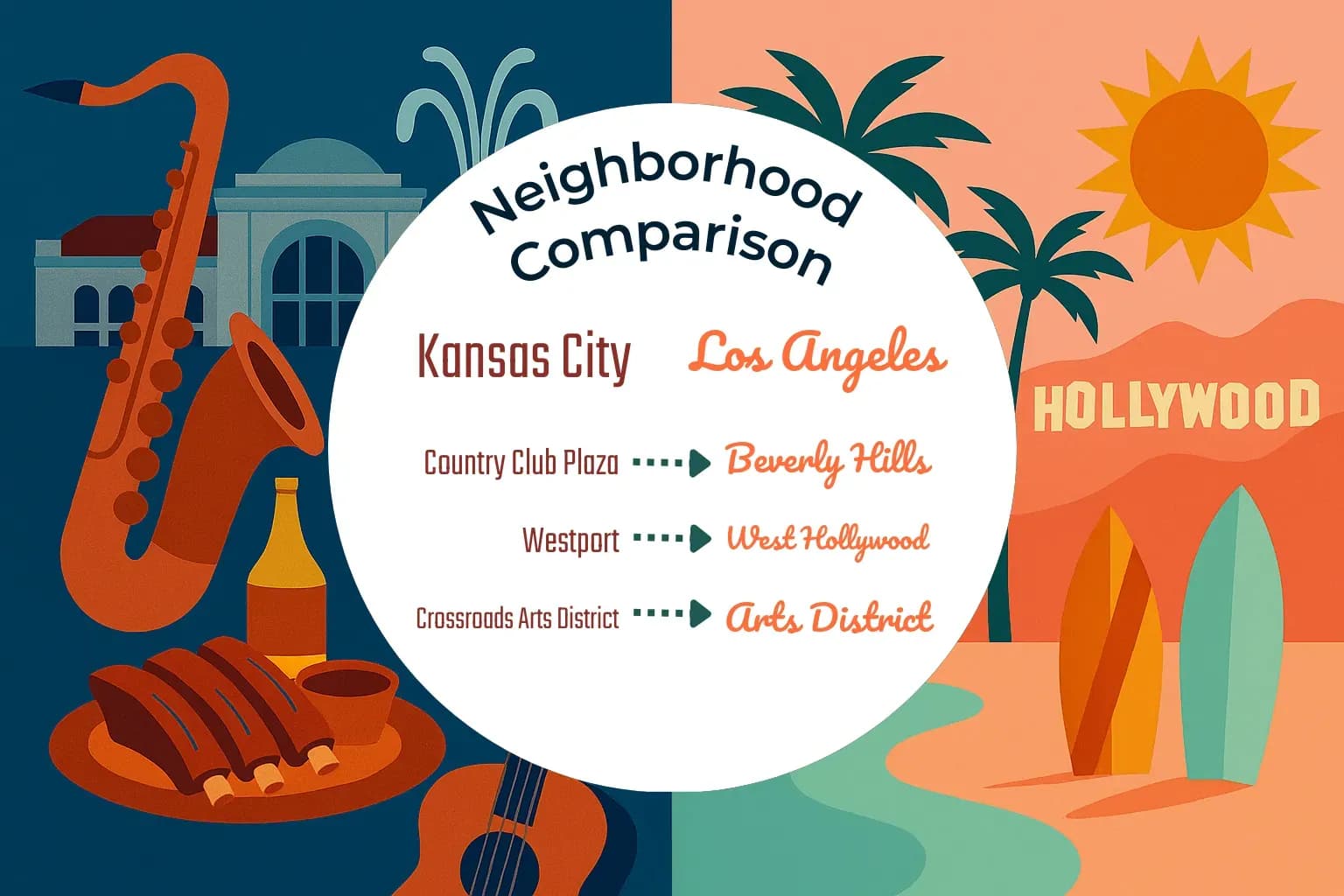 Kansas City vs Los Angeles Neighborhood Comparison