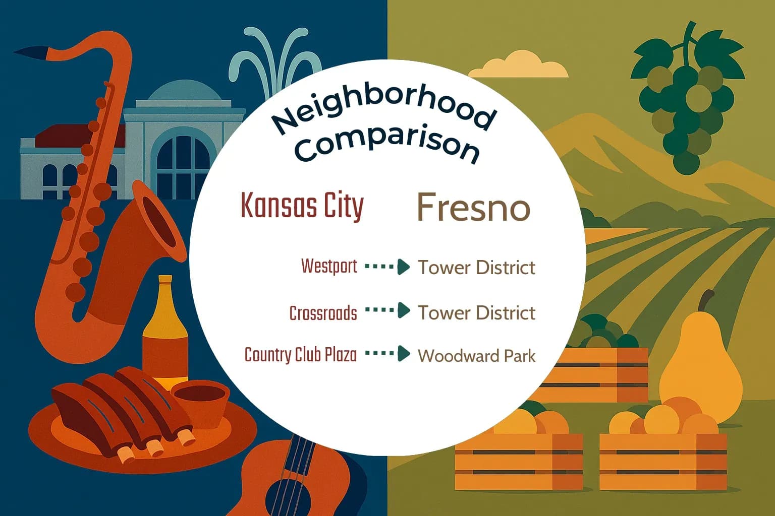 Kansas City vs Fresno Neighborhood Comparison