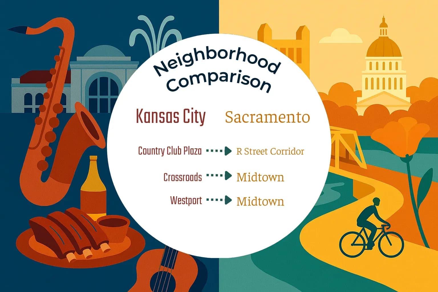 Kansas City vs Sacramento Neighborhood Comparison