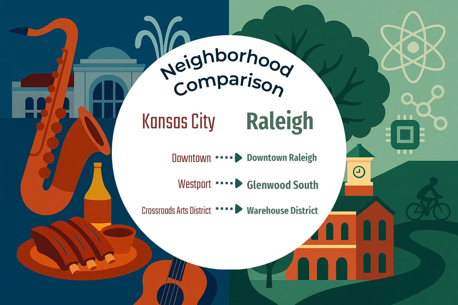 Kansas City vs Raleigh Neighborhood Comparison
