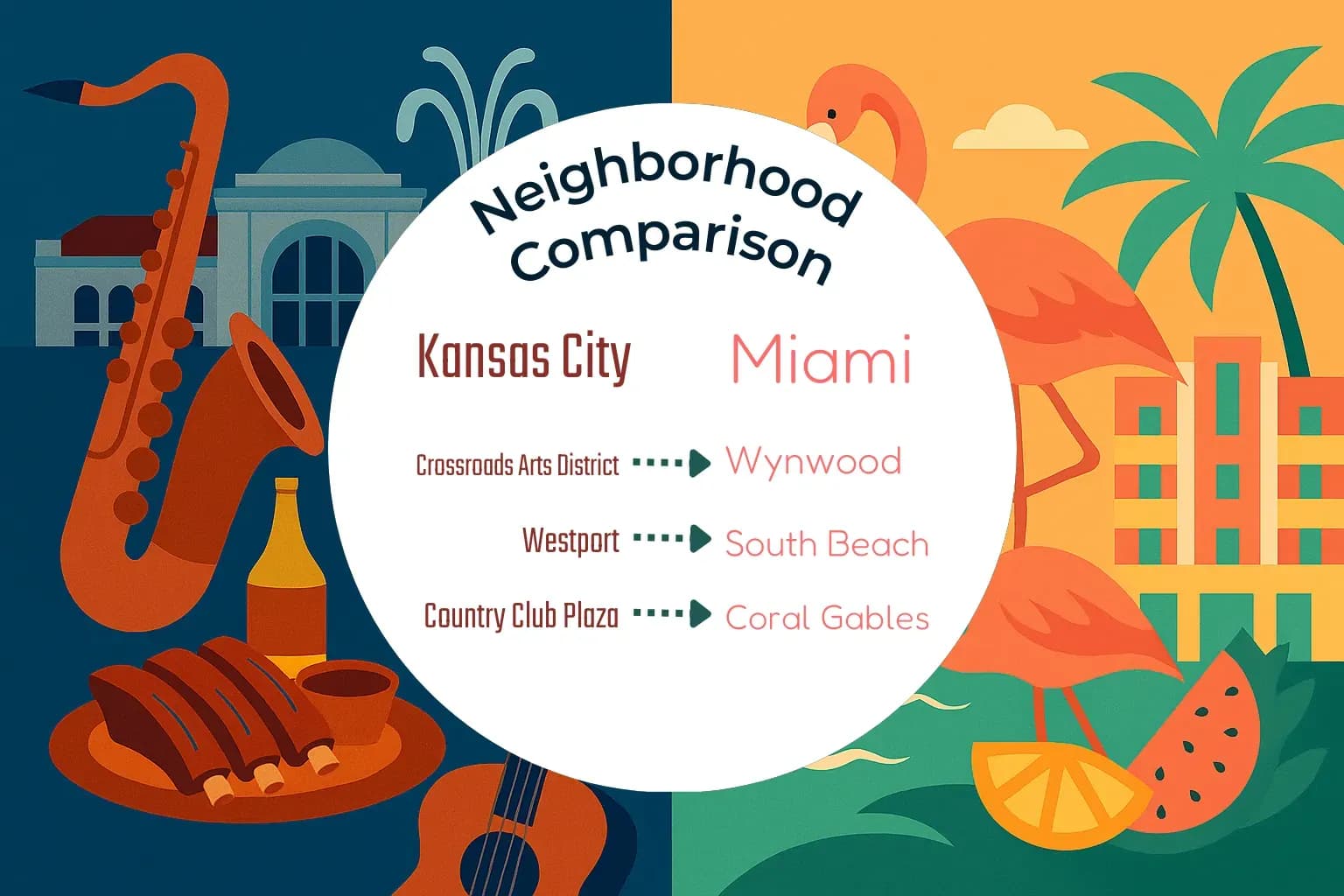 Kansas City vs Miami Neighborhood Comparison