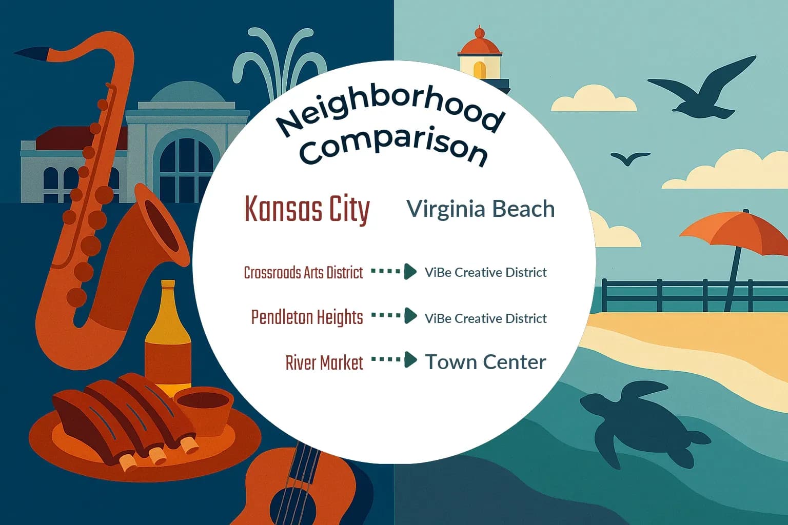 Kansas City vs Virginia Beach Neighborhood Comparison