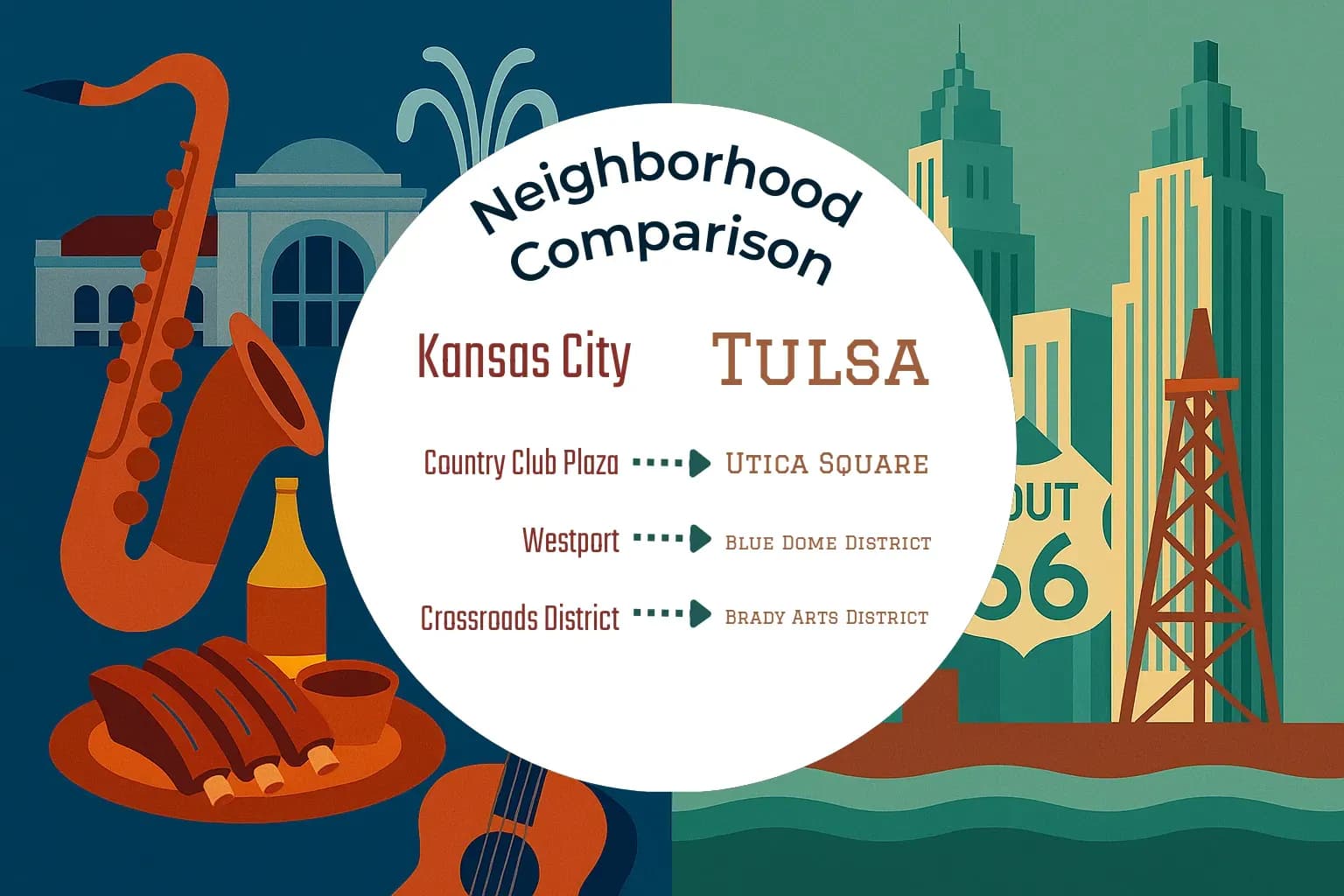 Kansas City vs Tulsa Neighborhood Comparison