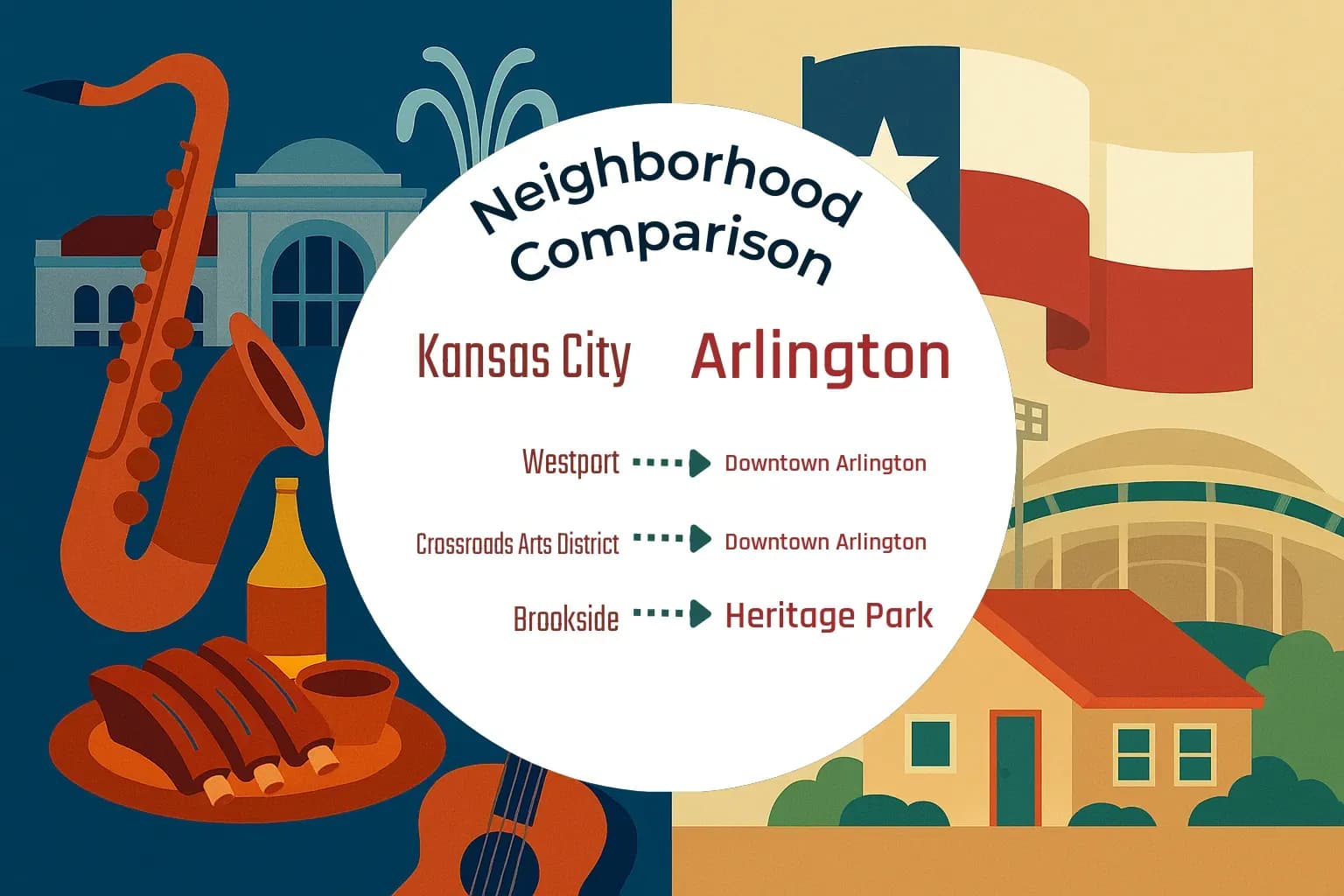 Kansas City vs Arlington Neighborhood Comparison