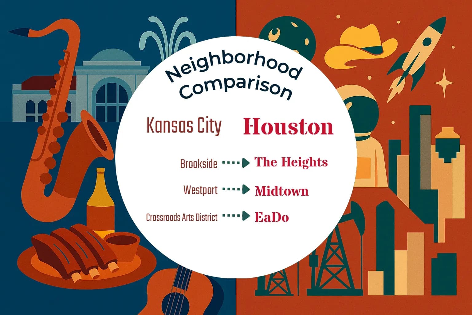 Kansas City vs Houston Neighborhood Comparison