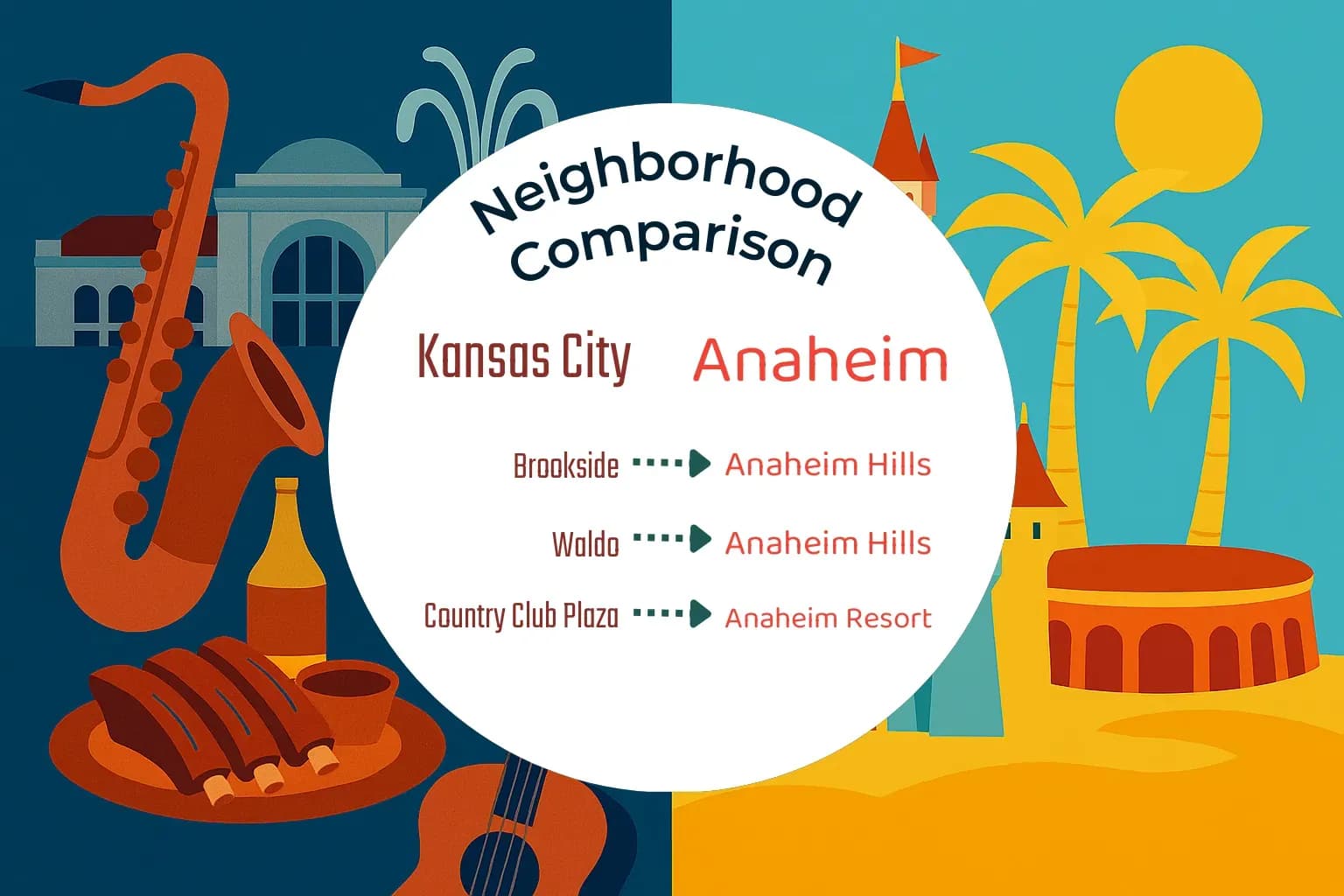 Kansas City vs Anaheim Neighborhood Comparison