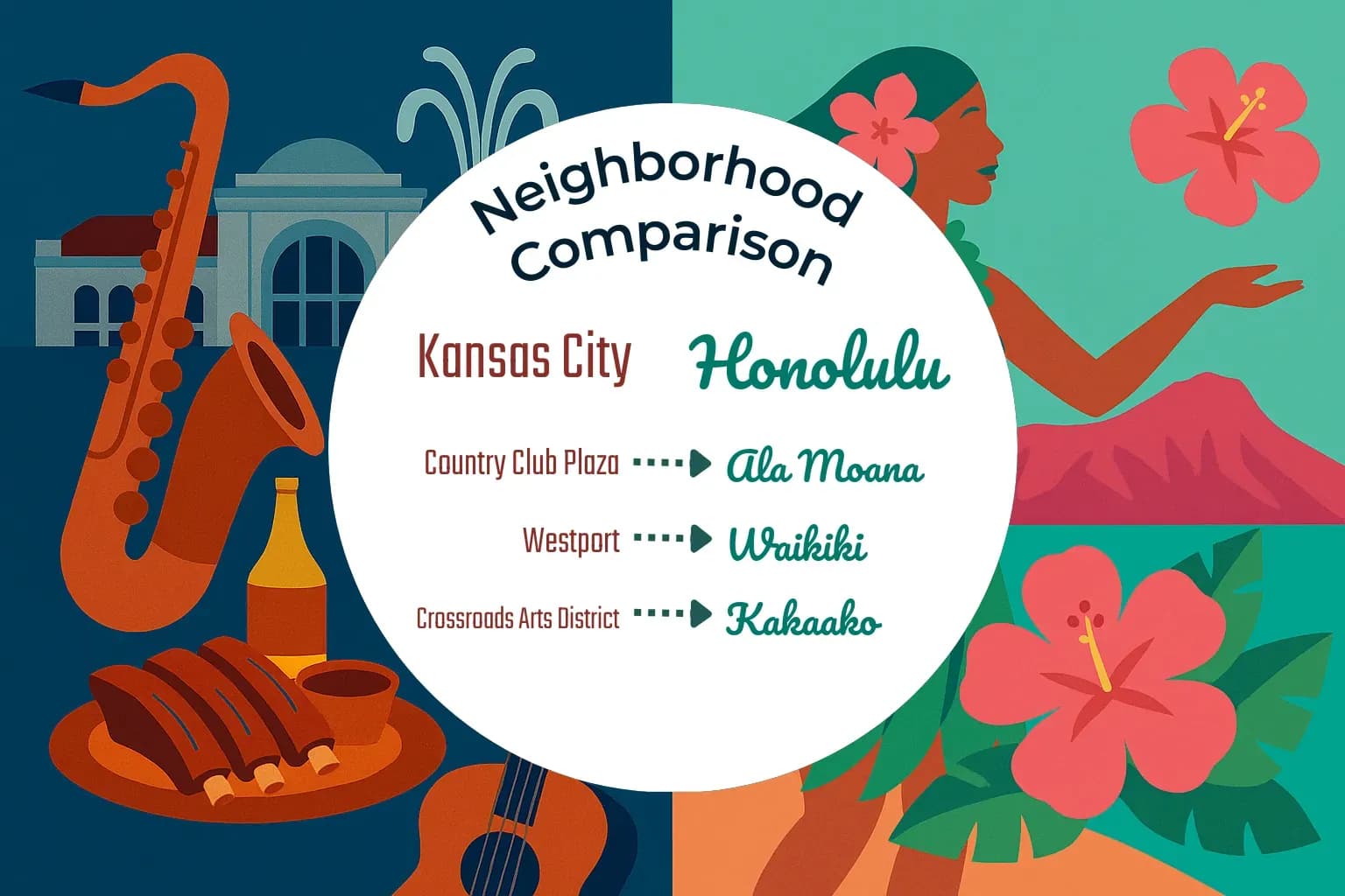 Kansas City vs Honolulu Neighborhood Comparison