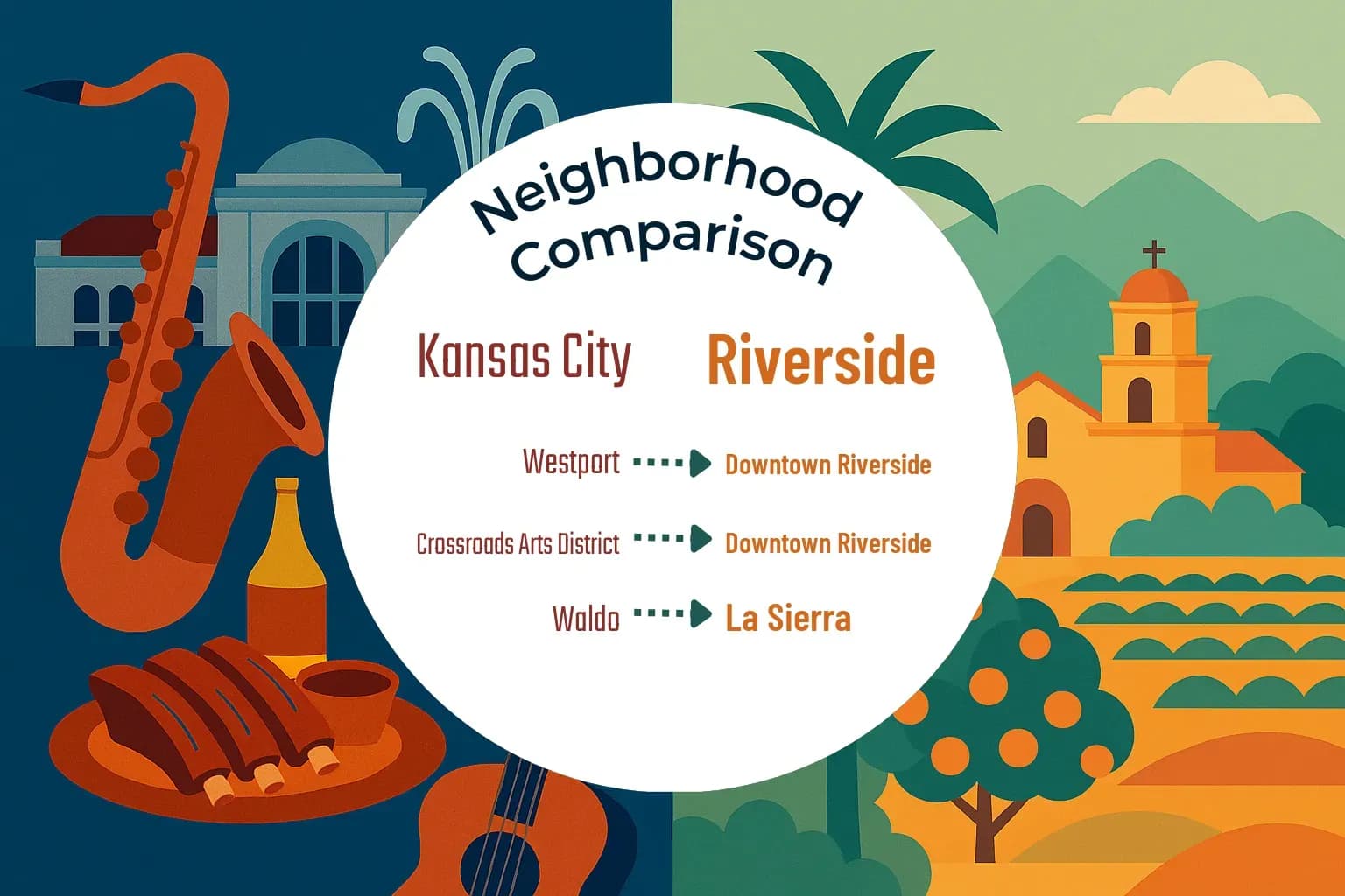 Kansas City vs Riverside Neighborhood Comparison