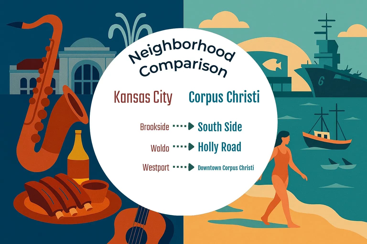 Kansas City vs Corpus Christi Neighborhood Comparison