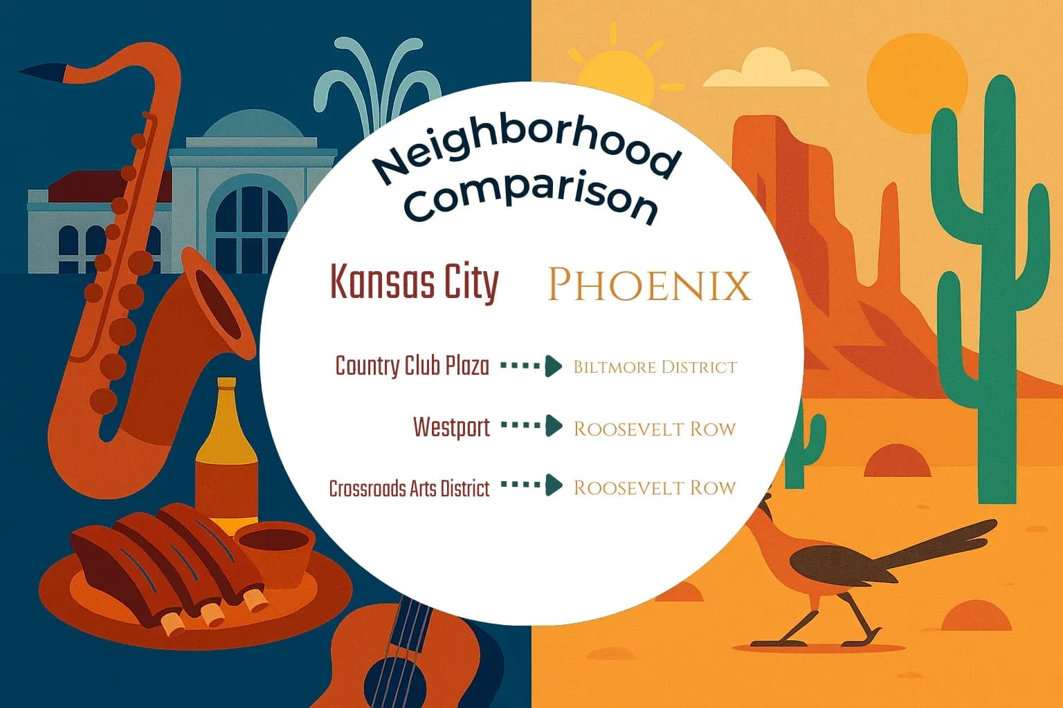Kansas City vs Phoenix Neighborhood Comparison