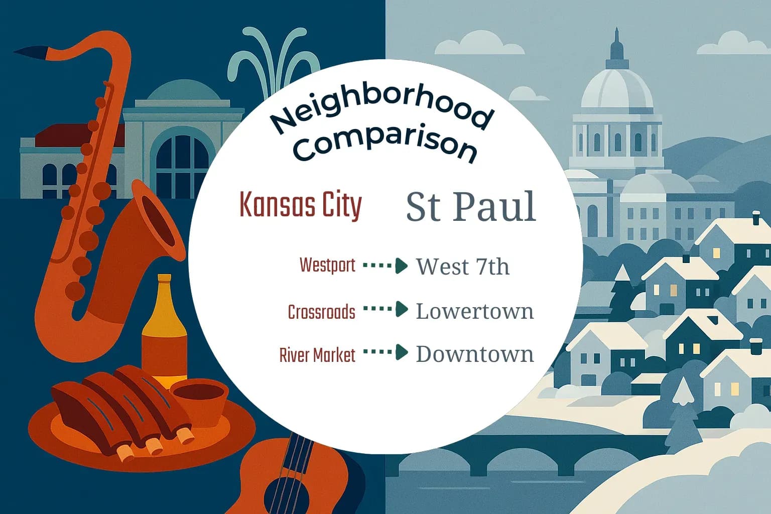 Kansas City vs St. Paul Neighborhood Comparison