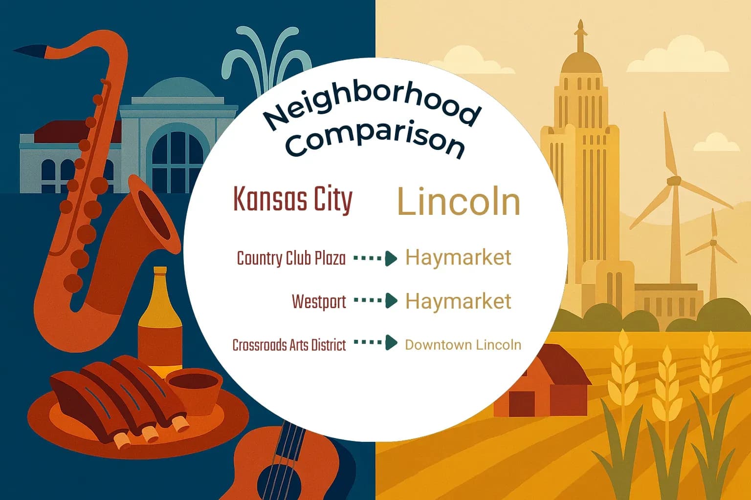 Kansas City vs Lincoln Neighborhood Comparison