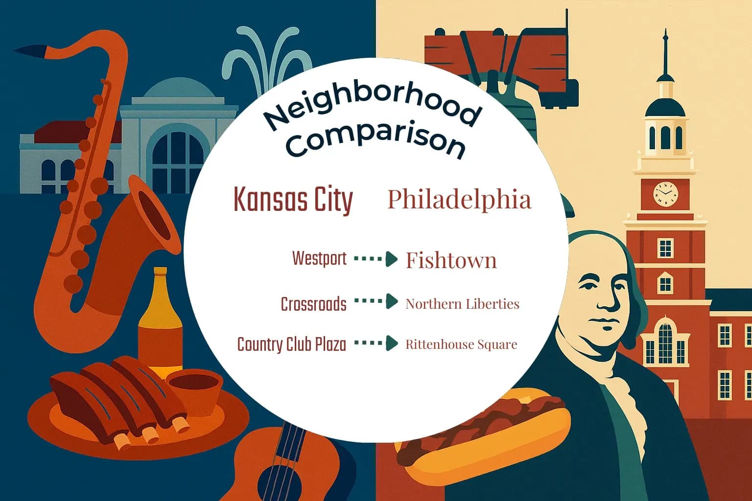 Kansas City vs Philadelphia Neighborhood Comparison