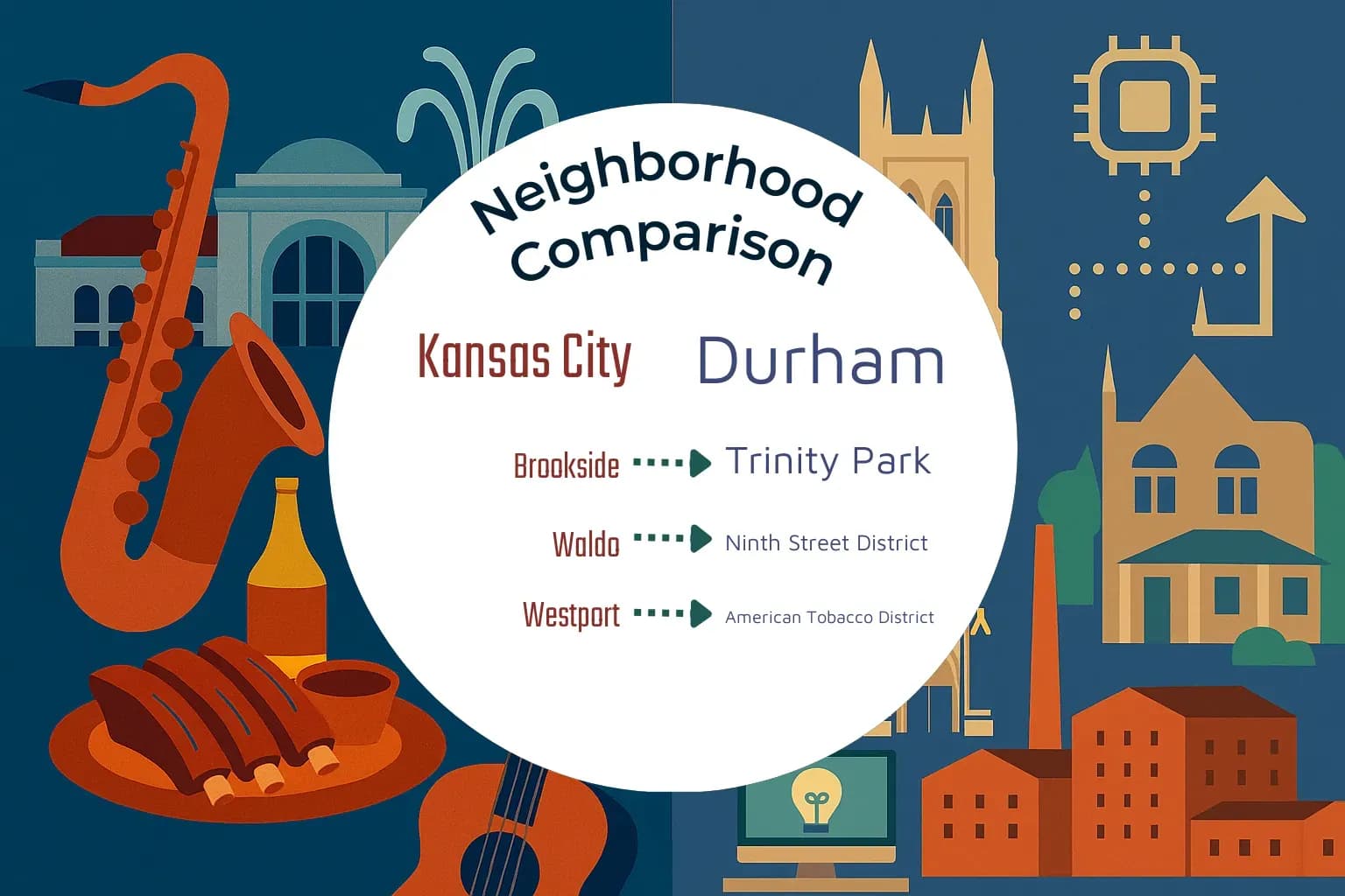 Kansas City vs Durham Neighborhood Comparison