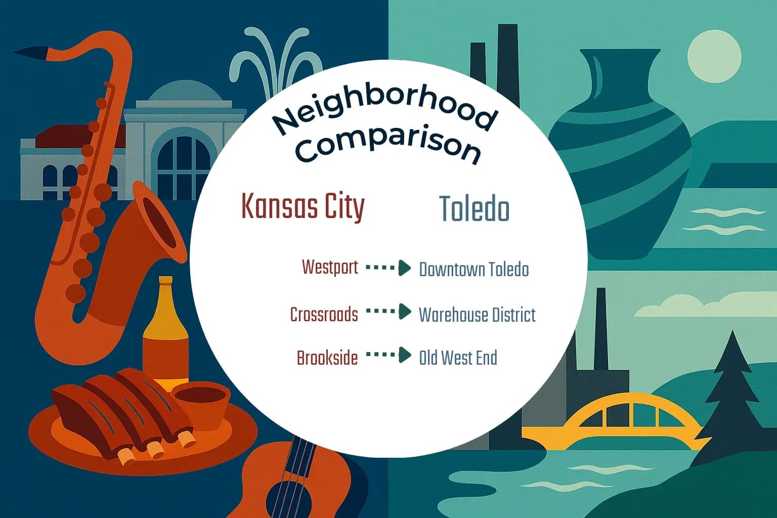 Kansas City vs Toledo Neighborhood Comparison