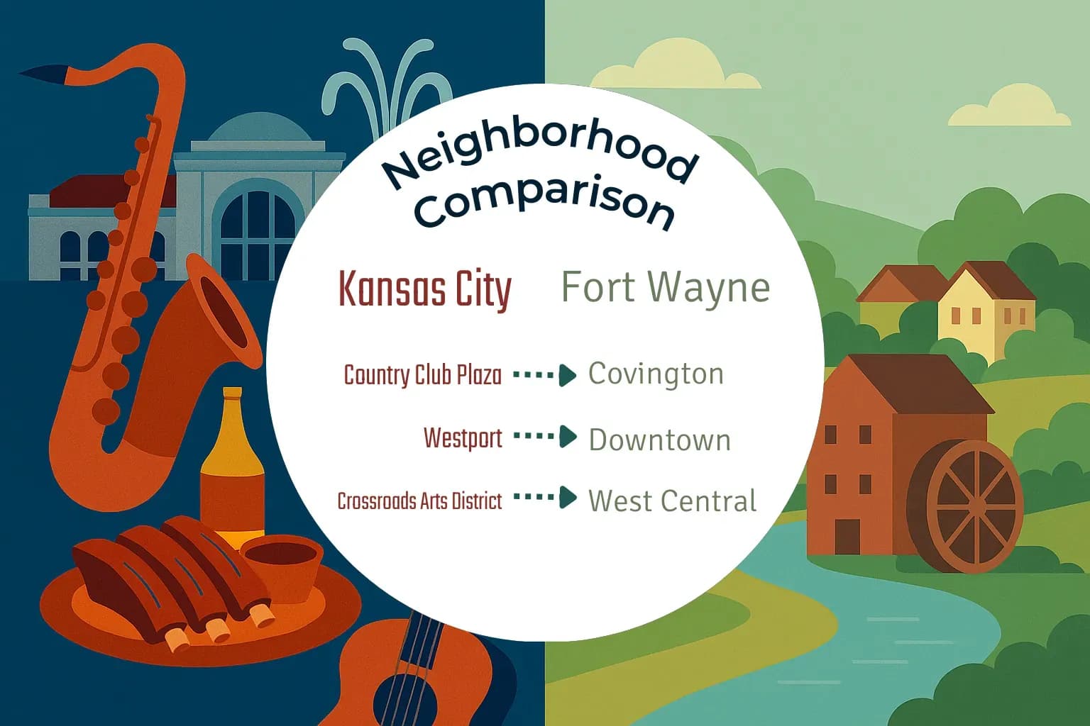 Kansas City vs Fort Wayne Neighborhood Comparison