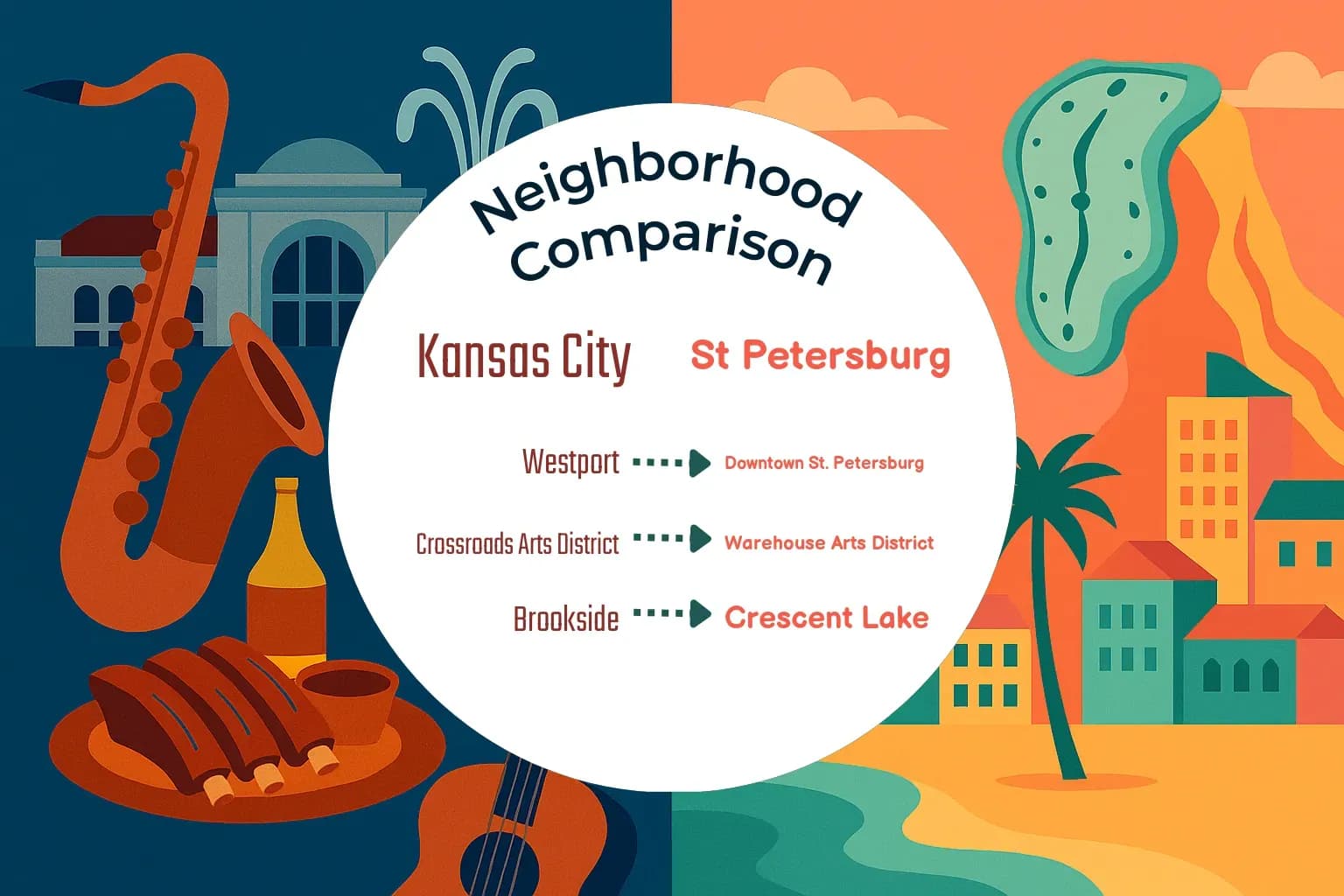 Kansas City vs St. Petersburg Neighborhood Comparison