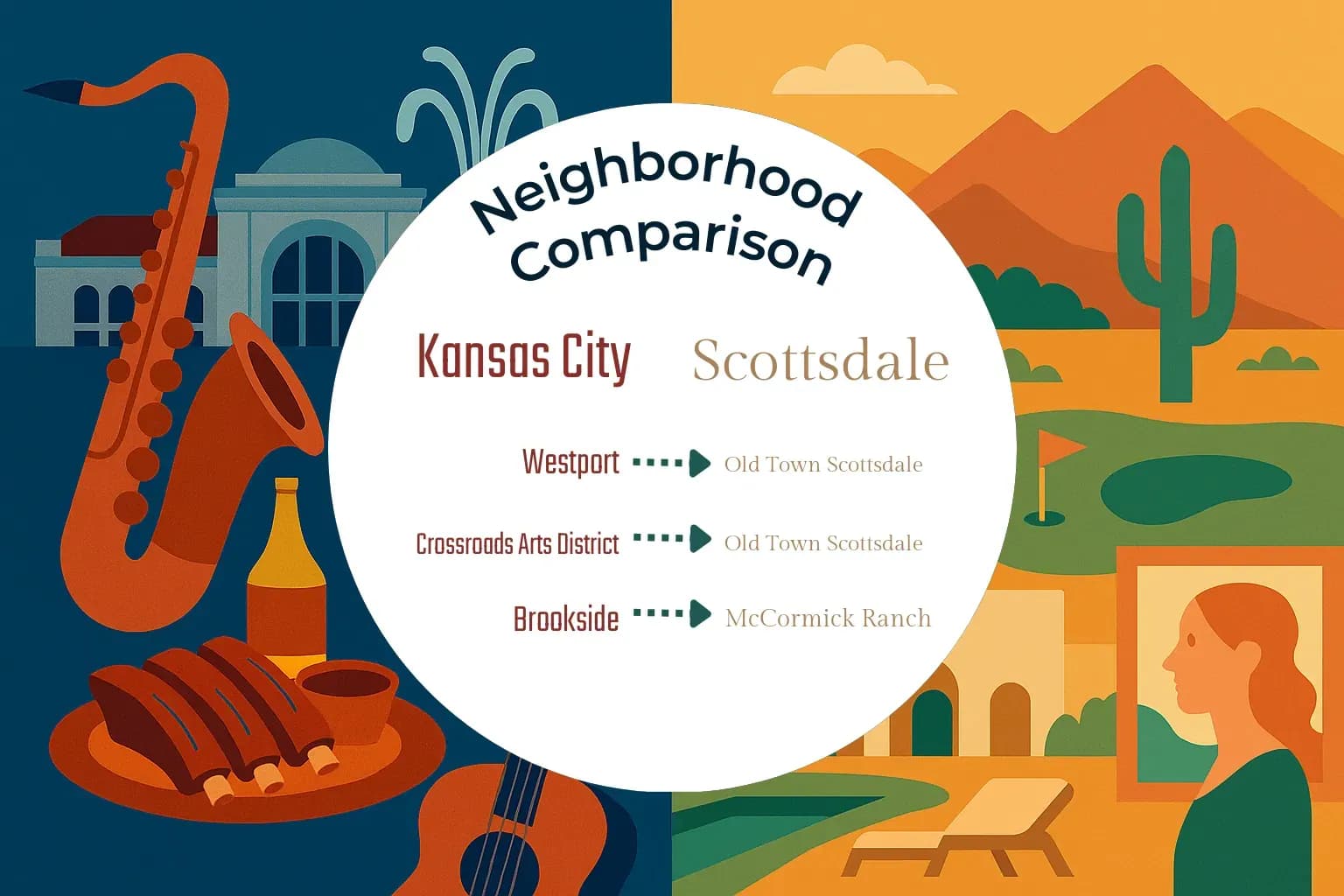 Kansas City vs Scottsdale Neighborhood Comparison