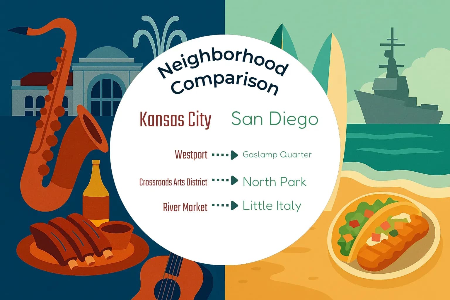 Kansas City vs San Diego Neighborhood Comparison