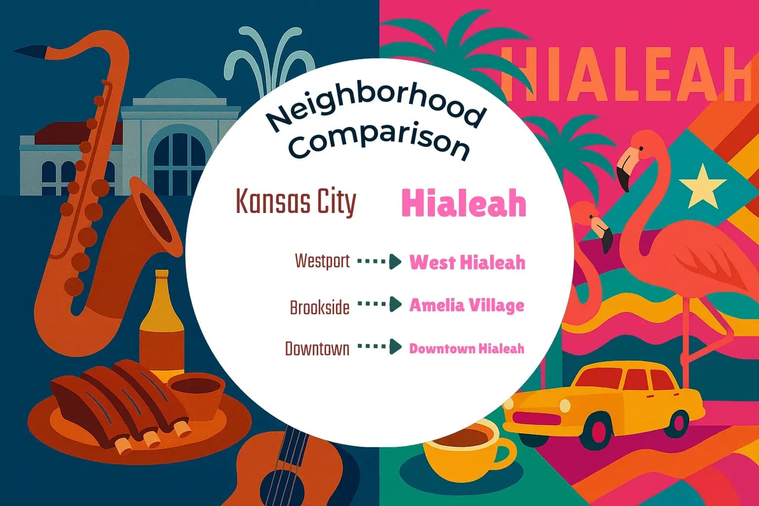 Kansas City vs Hialeah Neighborhood Comparison