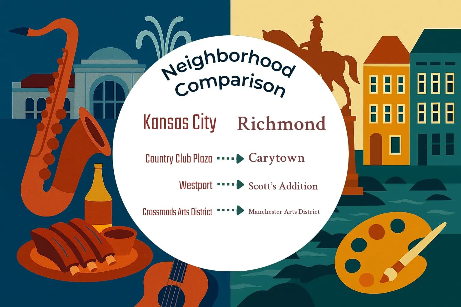 Kansas City vs Richmond Neighborhood Comparison