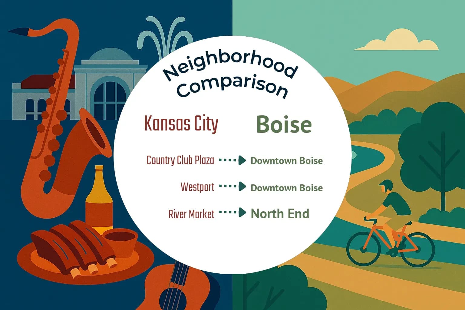 Kansas City vs Boise Neighborhood Comparison