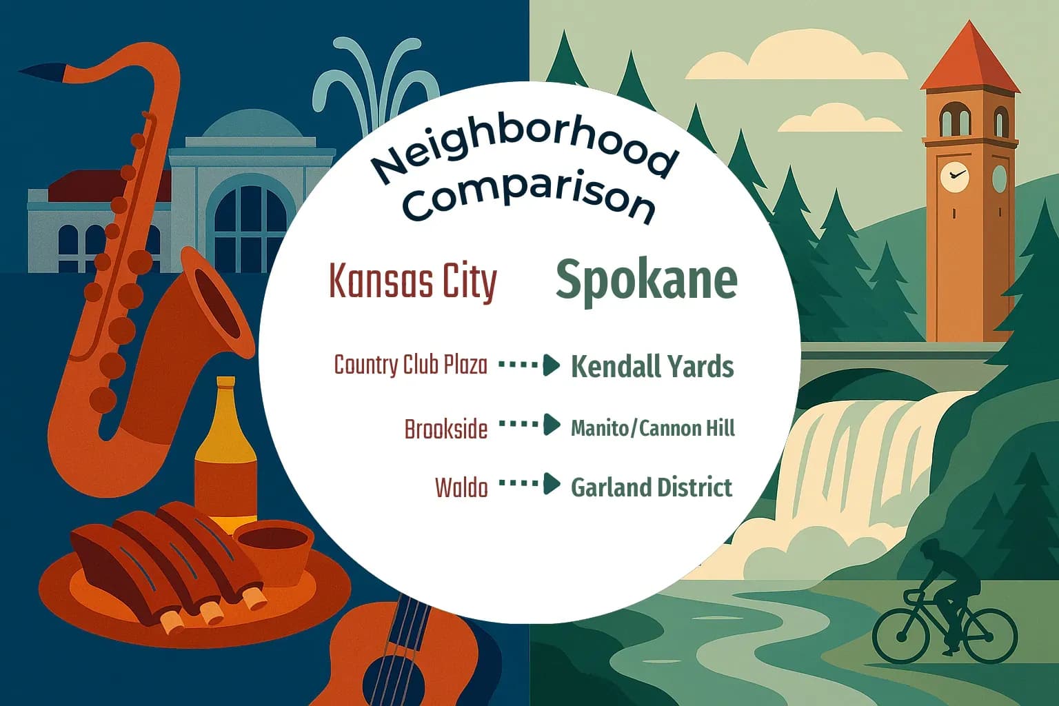 Kansas City vs Spokane Neighborhood Comparison