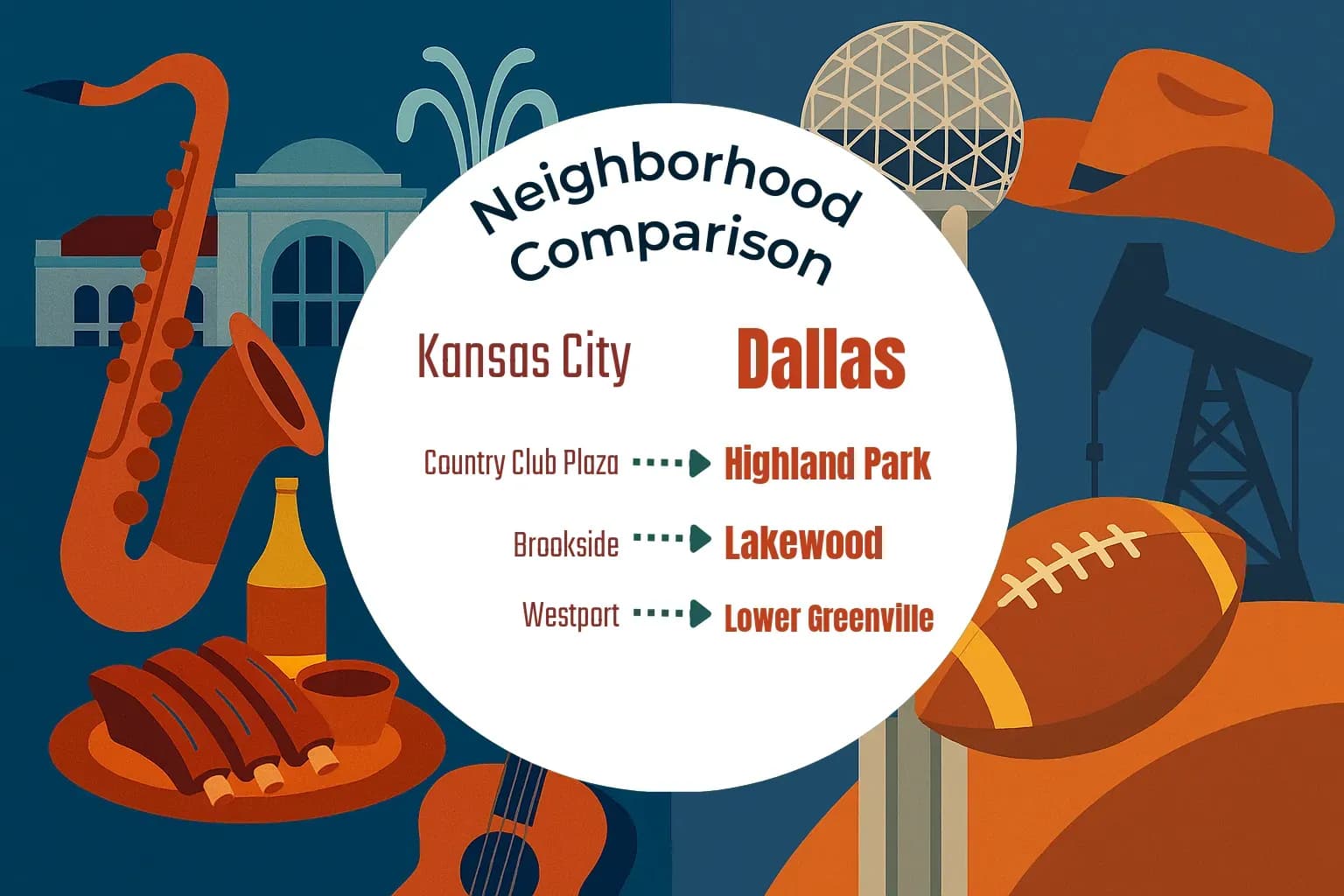Kansas City vs Dallas Neighborhood Comparison