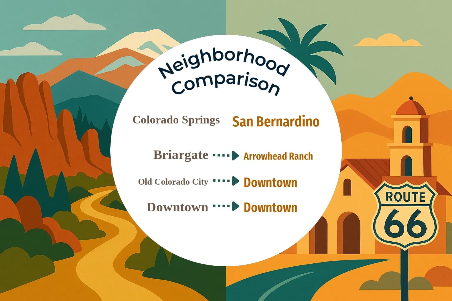 Colorado Springs vs San Bernardino Neighborhood Comparison