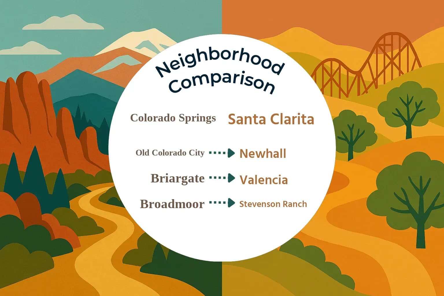 Colorado Springs vs Santa Clarita Neighborhood Comparison