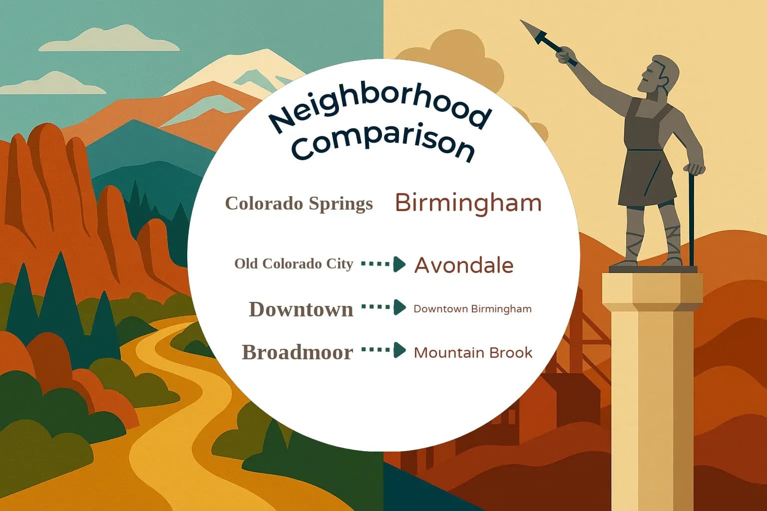 Colorado Springs vs Birmingham Neighborhood Comparison