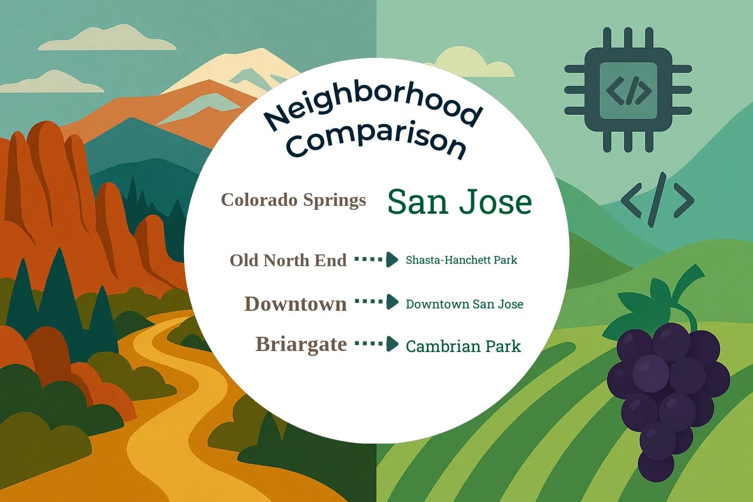Colorado Springs vs San Jose Neighborhood Comparison