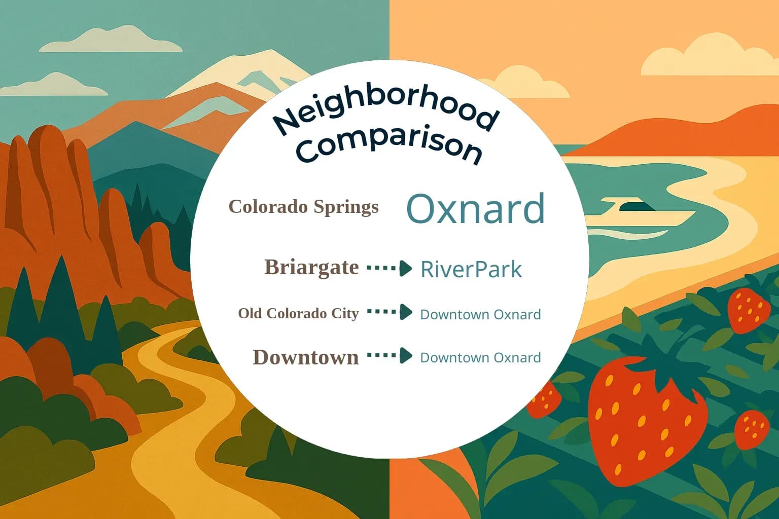 Colorado Springs vs Oxnard Neighborhood Comparison