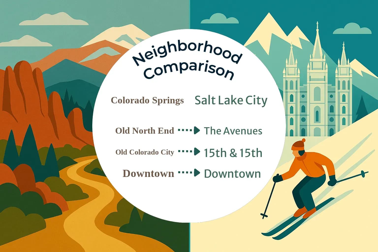Colorado Springs vs Salt Lake City Neighborhood Comparison