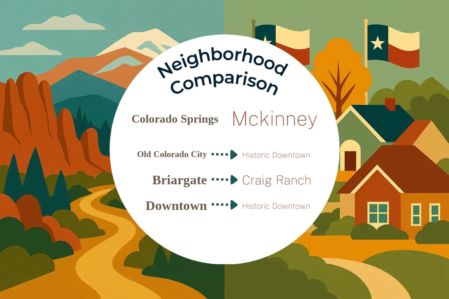 Colorado Springs vs Mckinney Neighborhood Comparison