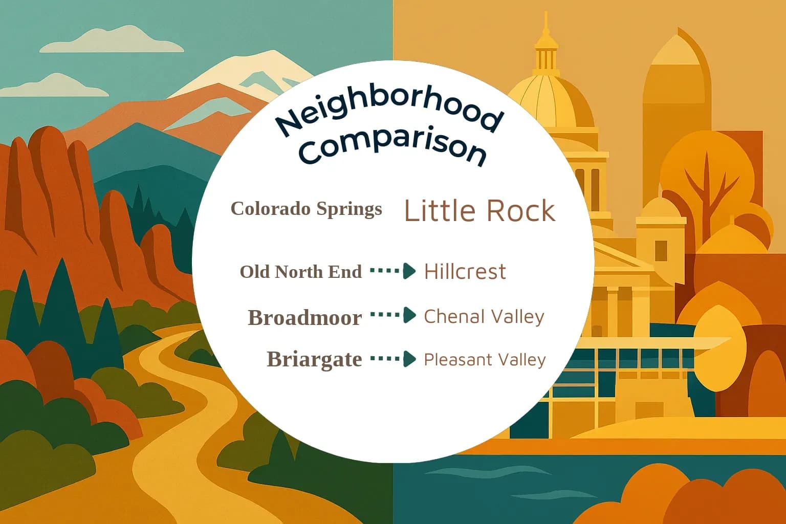 Colorado Springs vs Little Rock Neighborhood Comparison