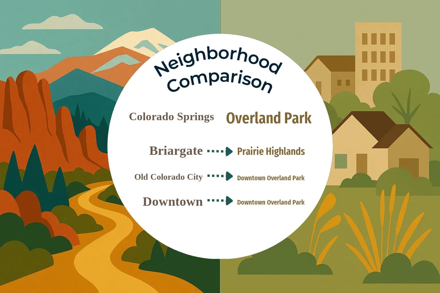 Colorado Springs vs Overland Park Neighborhood Comparison