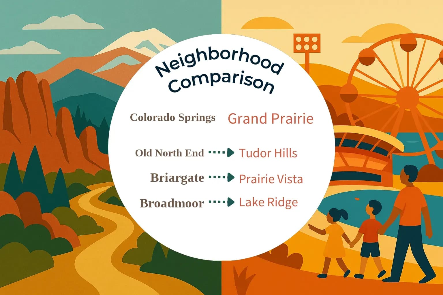 Colorado Springs vs Grand Prairie Neighborhood Comparison