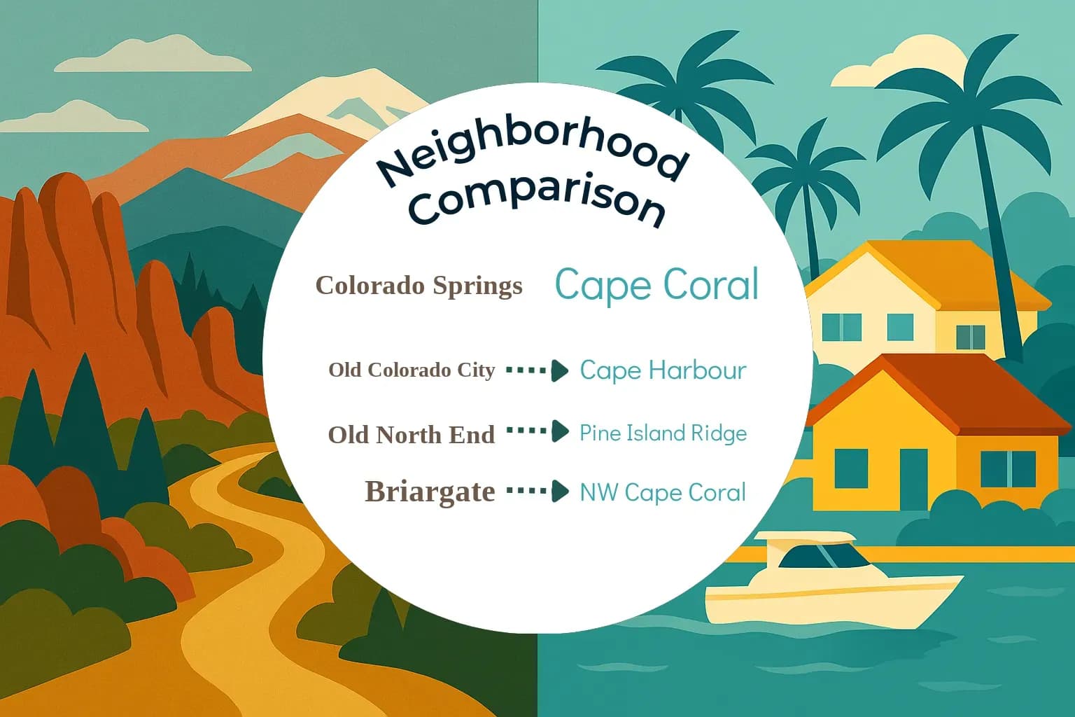 Colorado Springs vs Cape Coral Neighborhood Comparison