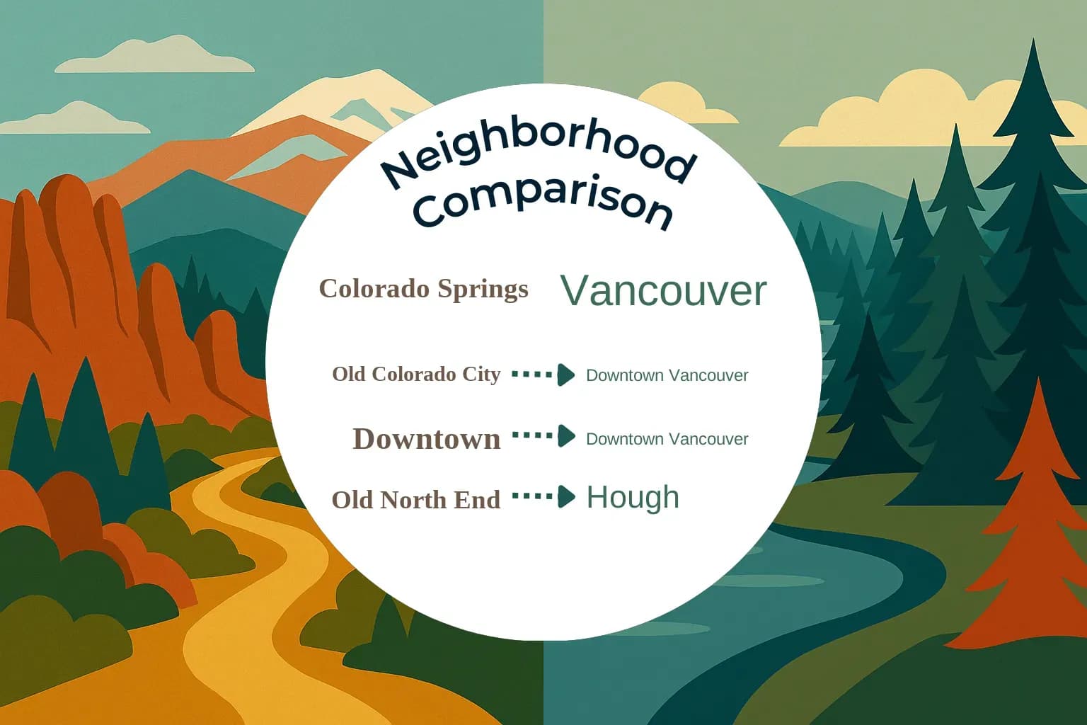 Colorado Springs vs Vancouver Neighborhood Comparison