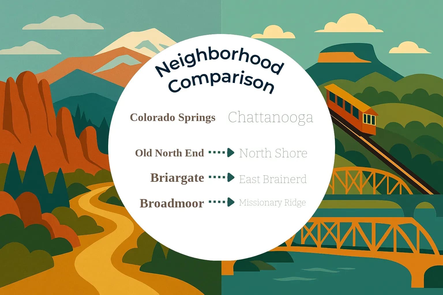 Colorado Springs vs Chattanooga Neighborhood Comparison